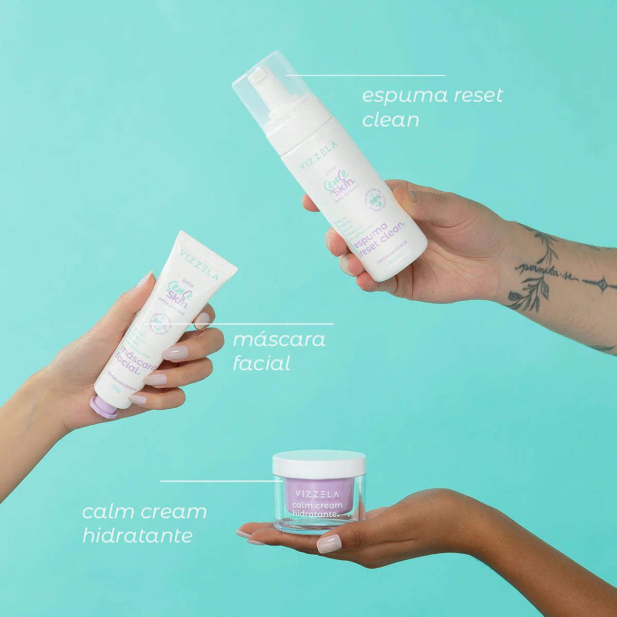 Hidratante Facial Cream Calm Sense Skin - Peles Sensíveis - Image 6