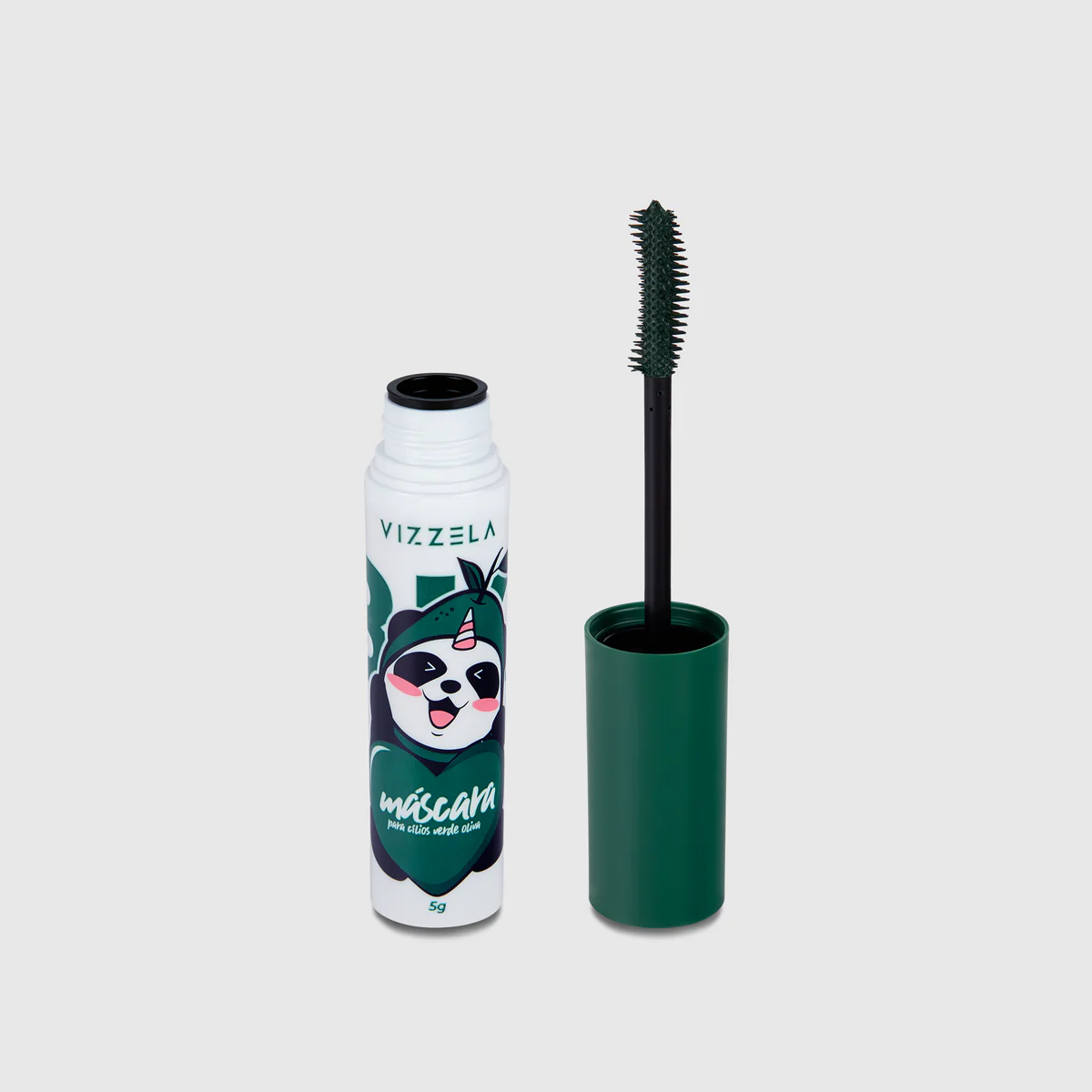 Máscara Para Cílios Big No Panda Olive Green - Vizzela - Verde